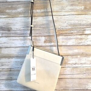 NWT Calvin Klein Ecru Color Crossbody Bag